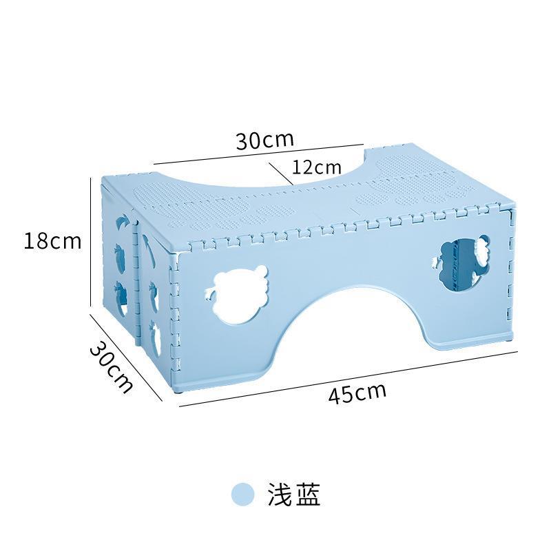 Durable Foldable Toilet Stool Thickened Non-Slip Children's Toilet Stool Space-Saving Anti Curling Leg Bathroom Foot Stool Elder
