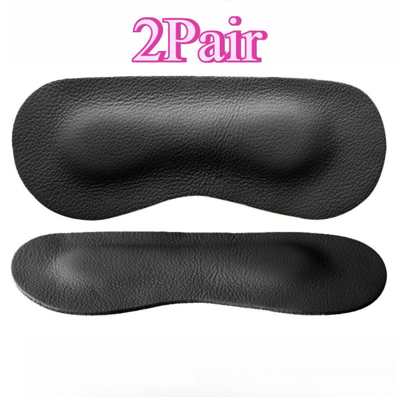 2Pair Cowhide Heel Protector Stickers Sneaker Heel Cushion Pads Leather Anti Slip Shoe Inserts Relieve Foot Pain Heel Liners