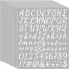 16 Sheets Vinyl Letters Numbers Kit,Self Adhesive Cursive Alphabet Letter Sticker, DIY Number Letter Decal Script Pantry Labels for