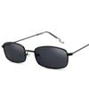 Unisex Kleine Retro-Sonnenbrille Rechteckige Sonnenbrille Männer Metallrahmen Brillen Outdoor Klare Linse Sonnenbrille Für Frauen