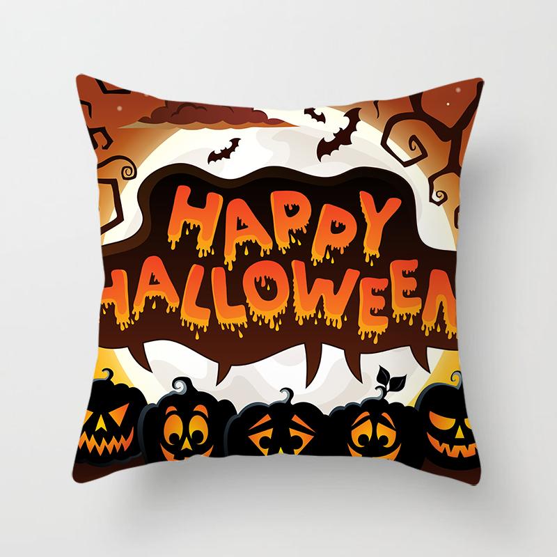 Buchstaben Wurfkissenbezug Halloween-Thema    Sofa Stuhl Bett Kissen  Heimdeko
