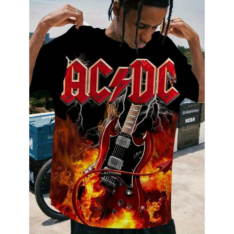 Summer Round Neck 3D Cool Print Top Fashionable Casual Short Sleeved Men's T-shirts