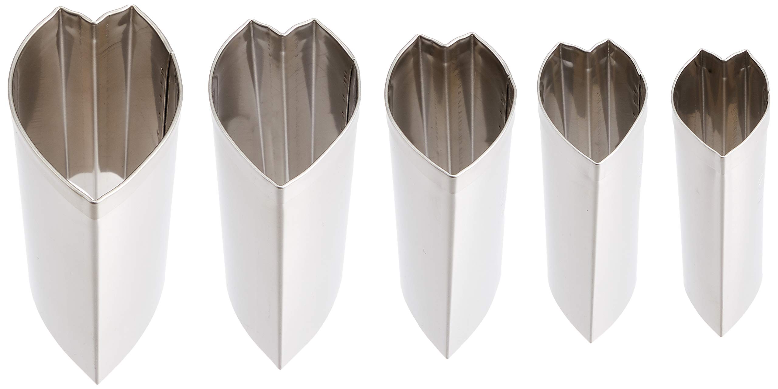 

Endo Shoji Коммерческий Ручной Нож для Торта Лепесток Сакуры из Нержавеющей Стали Сделано в BNK09006 (Набор 5), Дизайн, Сталь 18-8, Япония,