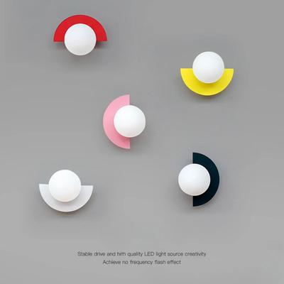 Nordic Modern Macarone Wall Lamp Simplicity Bedside Aisle Balcony Entrance Lighting Wall Light Children Multicolour Home Decor