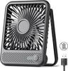 2026 New Upgrade USB Fan, Strong Wind Ultra Quiet Small Desk Fan 220° Tilt Folding 3 Speeds Adjustable USB-C Corded Powere