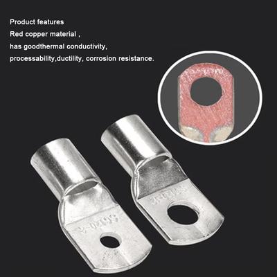 2/5/10/20/50 Stück 6-70mm2 M6 M10 M8 M12 Verzinnte Kupferdraht-Kabelschuhe Crimp SC-Typ Ringkabelschuhe Ringverbinder Satz SC25-8 SC35-8