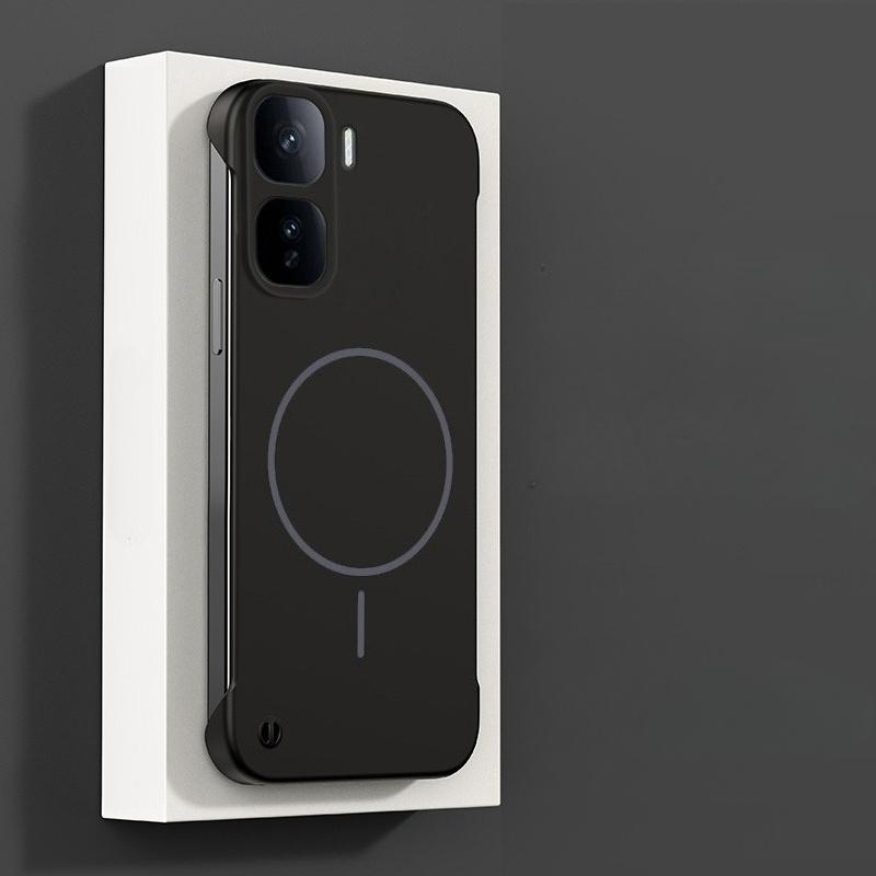 For Magsafe Frameless Case For VIVO IQOO Neo 11 Ultra Thin Hard PC Frosted Wireless Charging Shockproof Back Case for IQOO Neo11