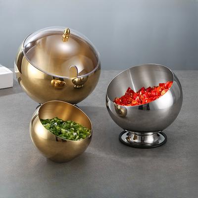 1Pcs Stainless Steel Oblique Mouth Bowl Hot Pot Shop Sauce Bowl Self-service Seasoning Pot Spicy Hot Pot Bowl Seasoning Small Bowl