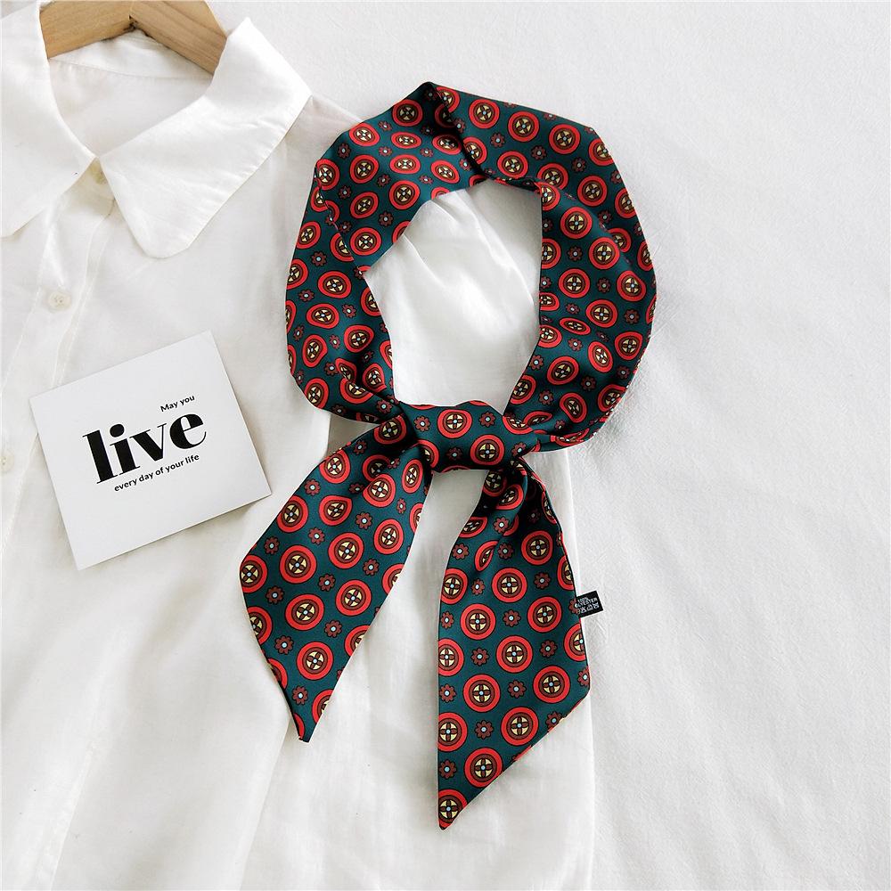 New Scarves Silk Scarves Women'S Spring And Autumn Season Long Decorative Professional Scarves Summer Thin Styles Paired With Shirts Stylish