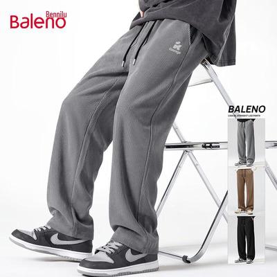 Baleno Men's Chenille Straight-Leg Casual Pants