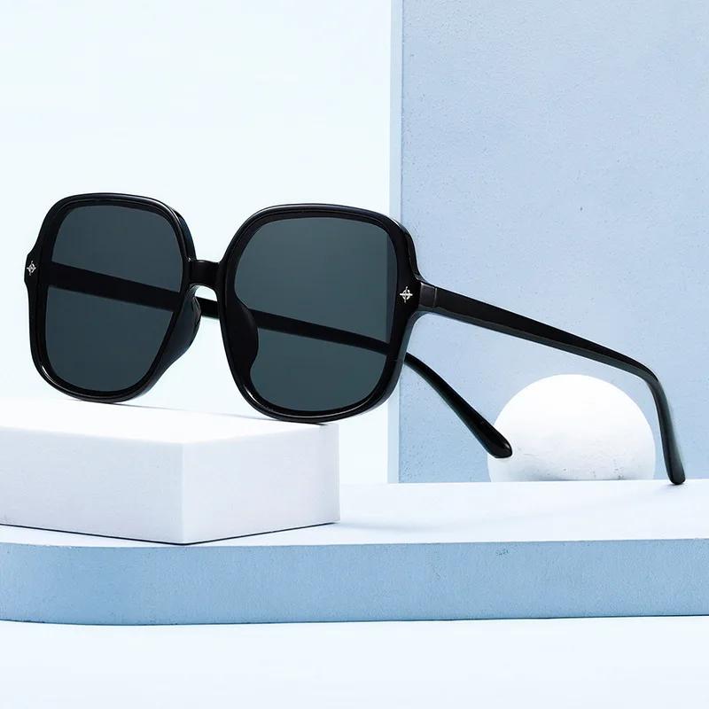 New Large Frame Rice Nail sunglasses Fashion Women's Outdoor Sunshade Sun Glasses Women Gradient Glasses UV400 Oculos De Sol