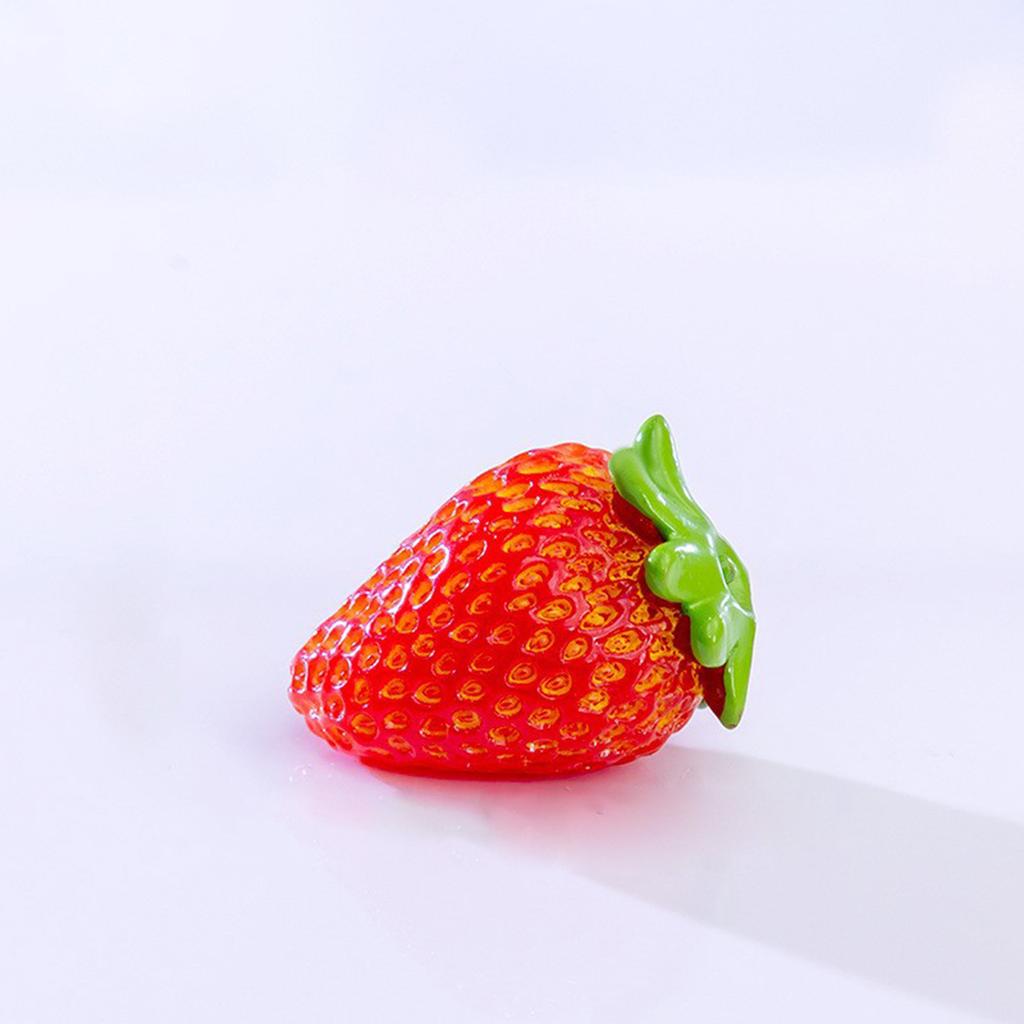 Figurine Miniaturi Litchi Simulat Fructe Căpșuni Micro Ornamente Peisagistice Pentru Decorări Acasă Accesorii Decor Biroul