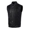 Classical Motorcycle Biker Real Cow Leather Vest Men Genuine Leather Vests