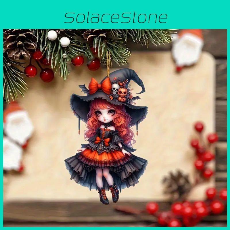 Halloween Acrylic Car Hanging Girl Pendant Auto Interior Driving Accessories