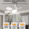 Bedroom Ceiling Fan Household Small Fan Light Intelligent Lighting Detachable Cooling Gadget For Hallway Bedroom Living Room
