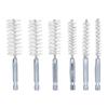 Bore Cleaning Brush Set, 6 Pieces with 1/4in Hex Shank, Wire Brush for Drill or Impact Driver (Nylon, White)