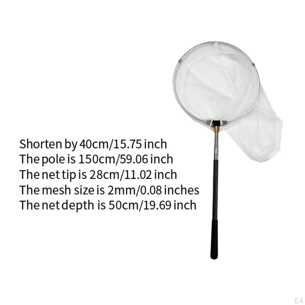 Landing Net Telescoping for Kids Adults Fishing Prawns Salmon Pond