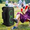 Speaker Protective Cover Dustproof Nylon Fabric Rolling Up Design With Zippered Closure Side Pockets for 520 Speaker