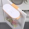 Wall-Mounted Rubbish Bag Holder Storage Rack Kitchen No Punching Hang Bracket Hook Cabinet Door Hanging Rack Kitchen Trash Can