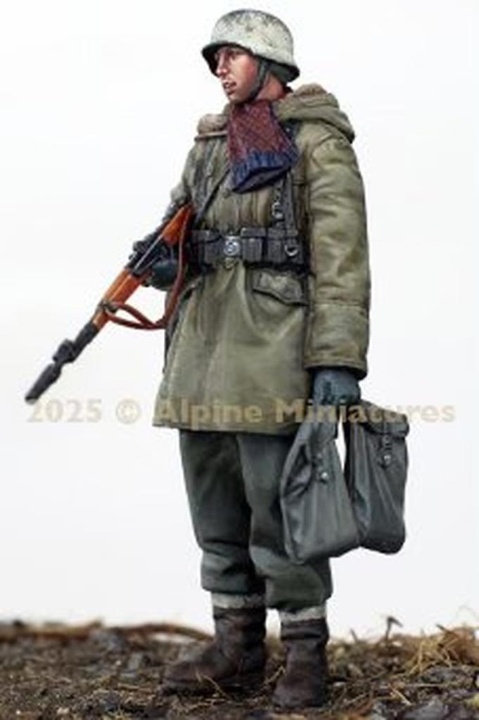 Alpine Miniatures 1/35 Zweiter Weltkrieg Deutscher Waffen-SS Panzergrenadier mit Granatwerfergewehr Resin-Bausatz AM35325 (Person)