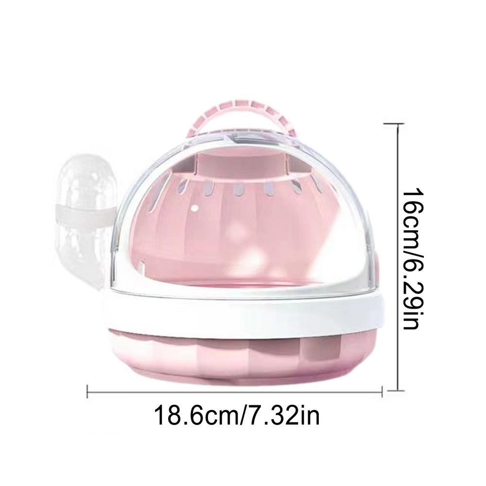Small Pet Carrier with Water Feeder Hamster Travel Cage for Guinea Pig Hedgehog Pet Bag Ferret Accessories Portable Travel Case