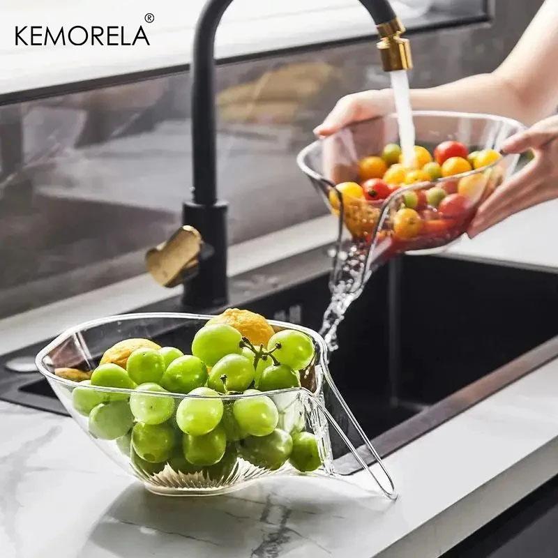 Multi-functional Drain Basket Sink Kitchen Sink Strainer Basket Strainer Sink Washing Basket Home Organizer Drain Fruit Strainer