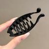 Retro Matt Ovaler Krallen-Haarclip - Einfaches Unifarbenes Verdrehtes Accessoire für Damen