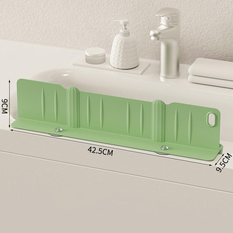 Silicone Sink Splash Guard With Waterproof And Splash-Proof Design, Drain And Storage Tray For Dishwashing And Kitchenware