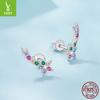 Color Meteor Stud Earrings Female Colorful Dream Stars S925 Sterling Silver Lucky Stud Earrings