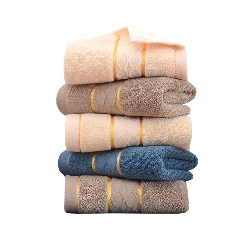 Household Gold Thread Double-grid Washing Towel