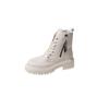 Fashion Hot Selling High-quality New Round Toe Fashionable Side Zipper Shoes Elegant Warm Casual Lace-up Non-slip Women's Boots