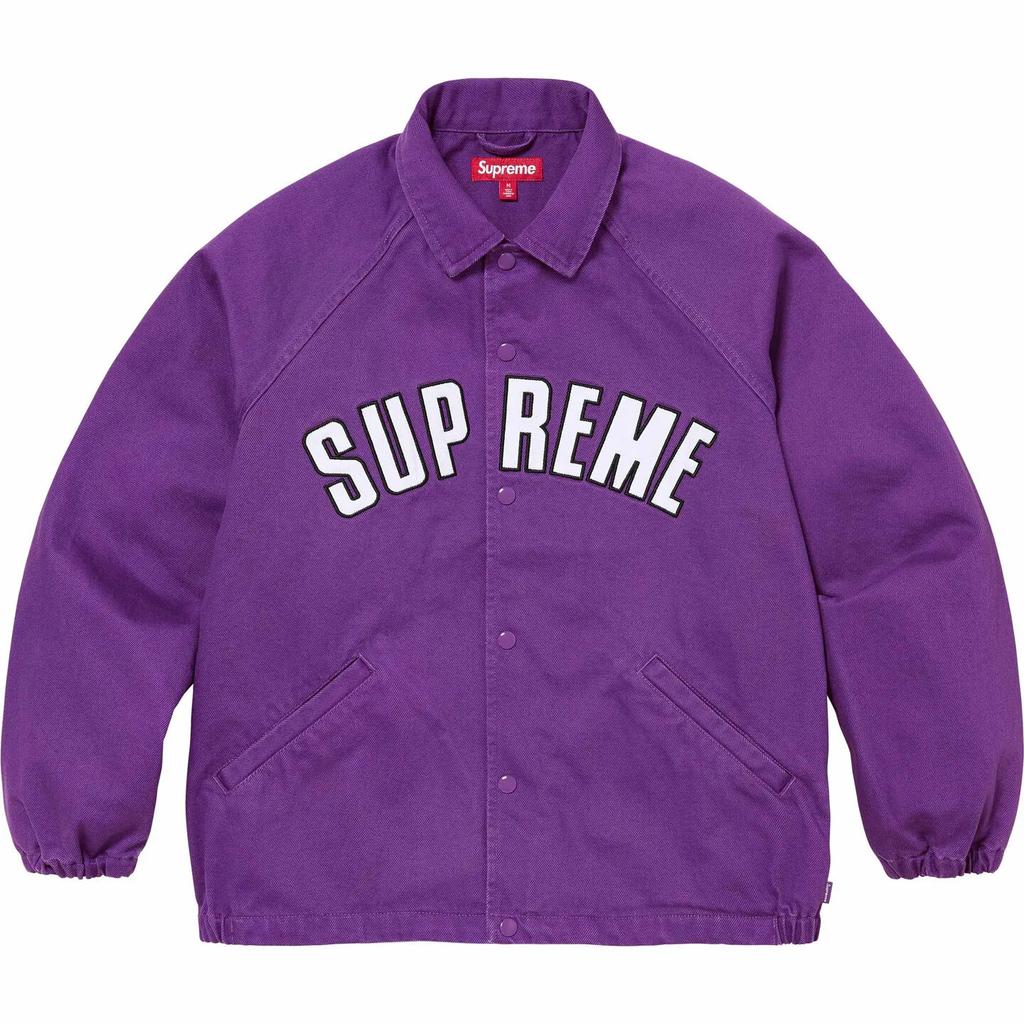 Supreme ARC Denim Coaches Jacket Purple