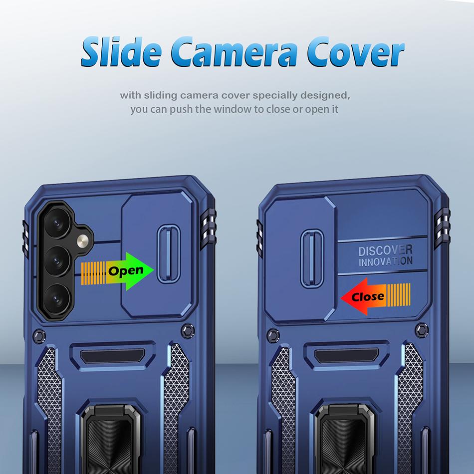 Armor Shockproof Case For Samsung Galaxy Z Fold 7 Cover With Ring Magnetic Holder Coque Fundas Samsung Z Fold 6 Case Fold6 5G