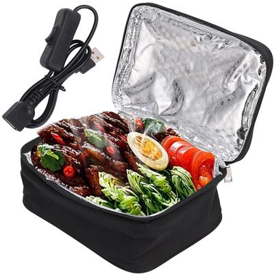 OptiPro Přenosný obědový box Velký obědový piknikový box pro a Unisex Trouba, USB vyhřívaný box, Nepropustný, Izolovaný, Kapacita, Vodotěsný, Rychlé nahřívání