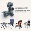 1pc Universal Double Fold Connector, Multifunctional Fishing Box, Fishing Chair, Fishing Stool Bracket Accessories, Snap Connector