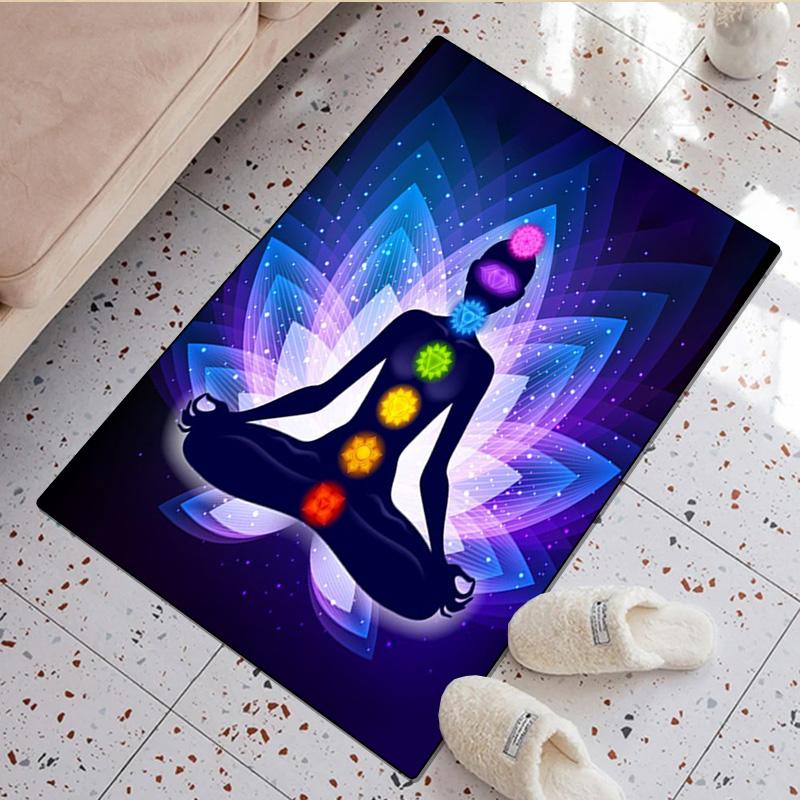 Chakras Rug - Home Carpet Office Decorative Carpet For Living Room Bedroom Door Mat Floor Rug Computer Chair Area Rug