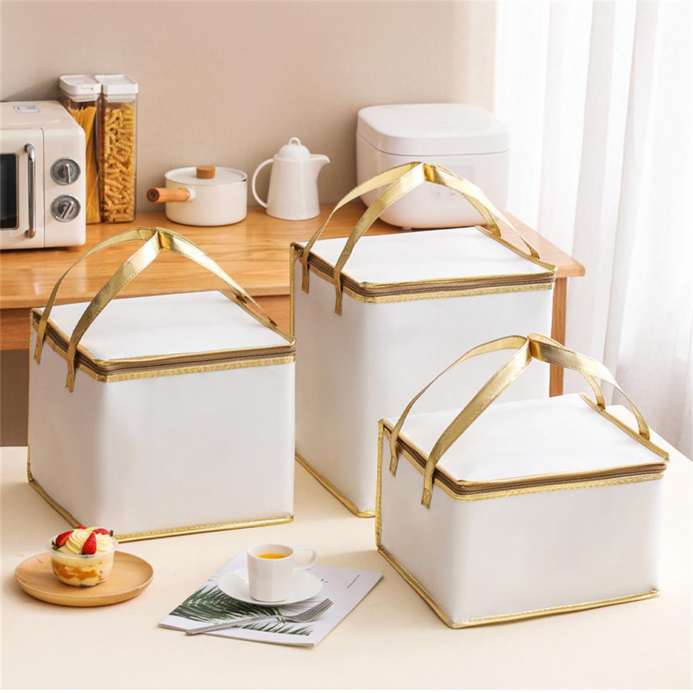 Lunch Bag Thermal Storage Box Cooler Bag Insulated Cake Bag For Meal Prep Picnic Outdoor Activities
