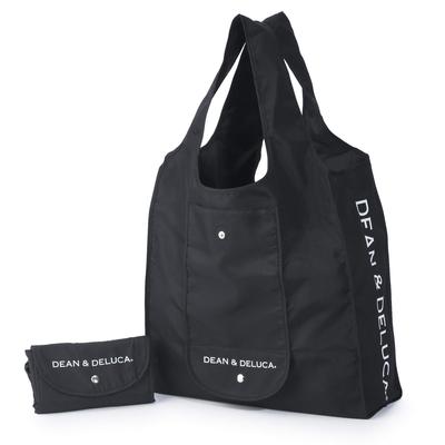 Shopping Eco Plastic My 43 X 37 X 14 Cm [Dean & Deluca] Bag, Black, Bag, Foldable, Lightweight, Compact, Bag, Bag,