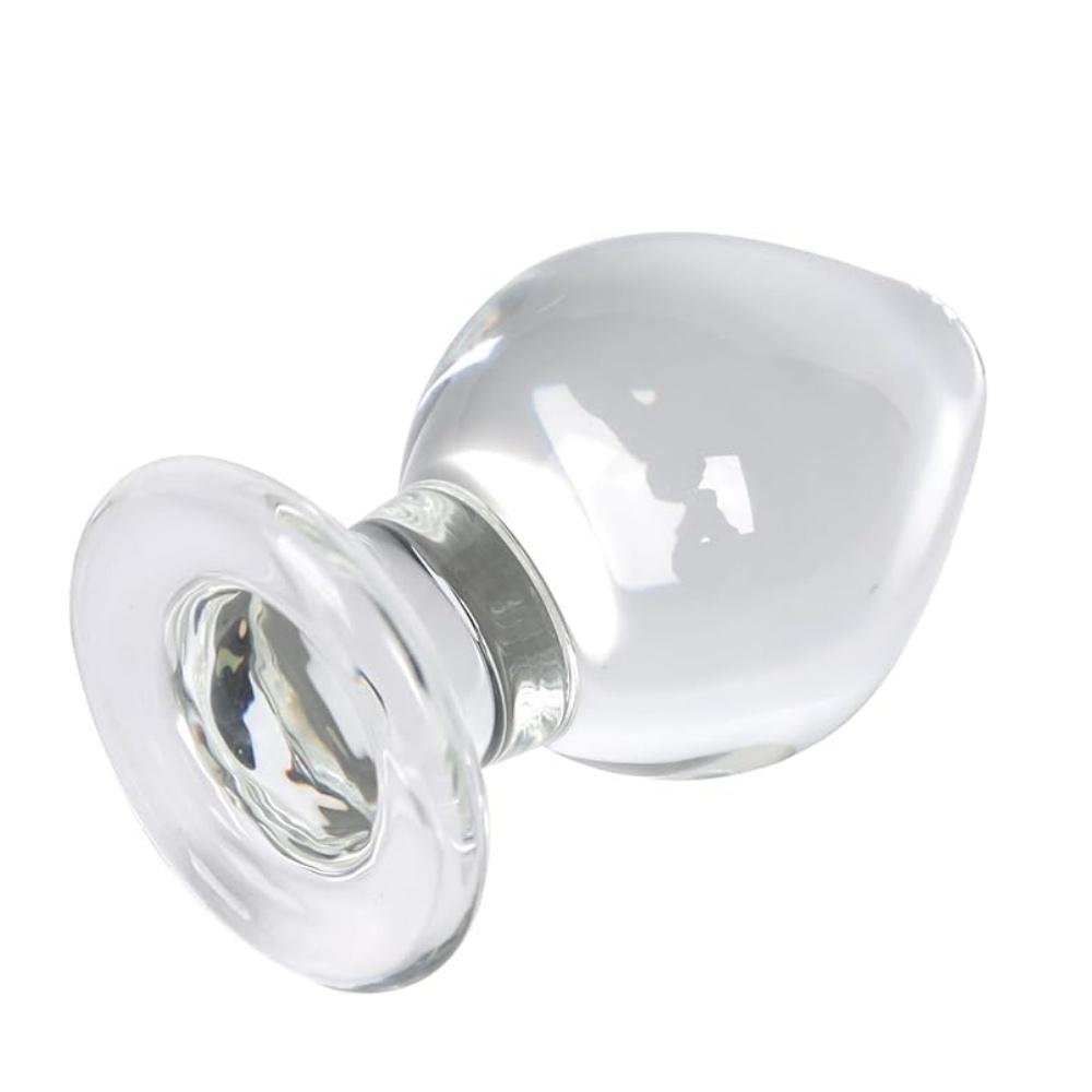 Transparent Crystal Big Bead Wand Glass Quantity Plug