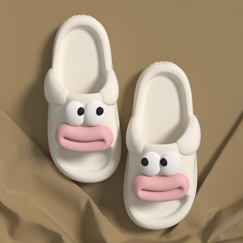 Fashion Unisex Funny Cartoon Platform Slippers Soft Comfortable Non-Slip Height Increasing Outdoor Indoor Wearable Summer 2025 New