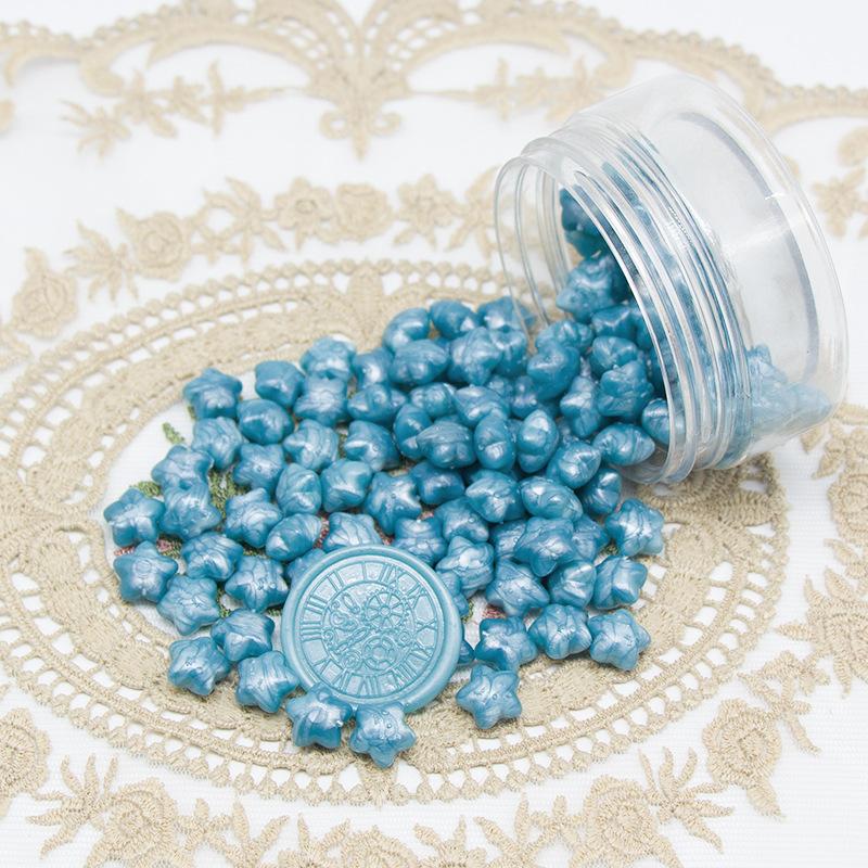 1000g Macaron Series Star Enamel Wax Grains Cute Style Wax Material DIY Greeting Card Party Invitation Decoration Supplies