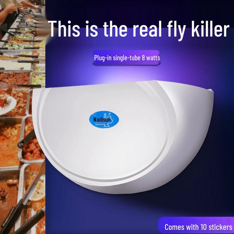Wall-Mounted Mosquito and Fly Trap Lamp for Restaurants and Shops