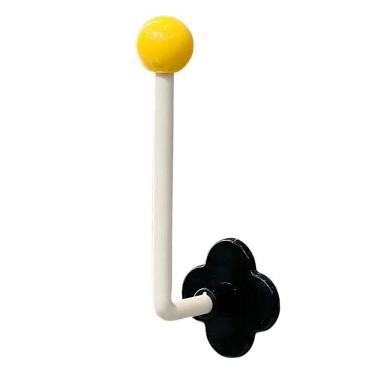 

Storage Rack Hair Accessories Adhesive Holder L Shape Hair Tie Holder for Ceramic Tiles Mirrors Glass жёлтый