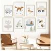 Cartoon Goose Bees Bear Duck Dinosaur Boho Nursery Posters And Prints Canvas Painting Wall Art Pictures Baby Kids Room Decor