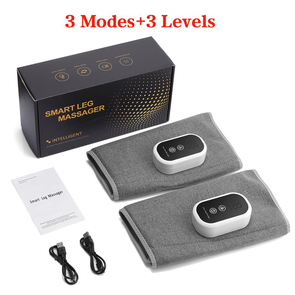Electric Leg Massager 360° Air Pressure Calf Massager 3 Mode Wireless Rechargeable for Relaxation