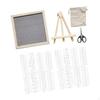 Babilla of Modifiable Felt Letters with A Stand Office Ornament for Classroom