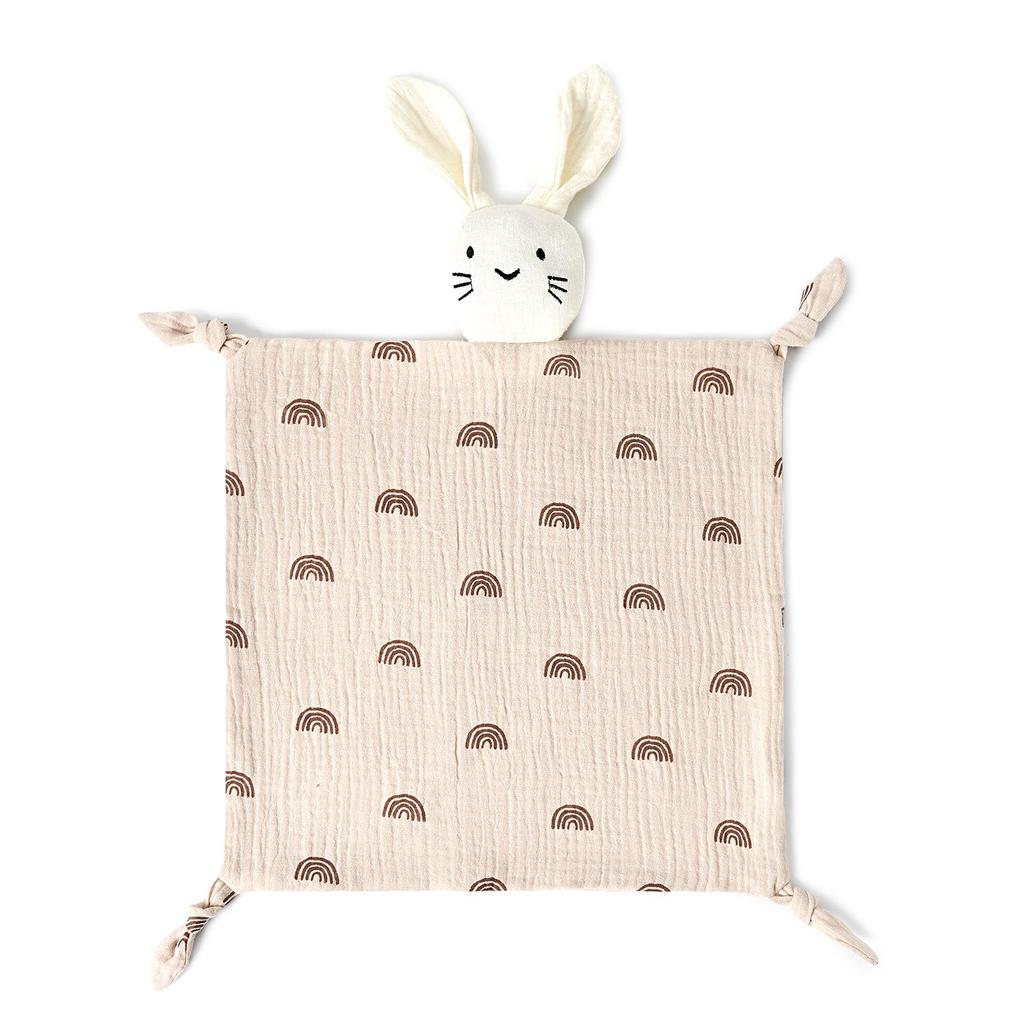 Cross-Border Baby Muslin Lion Comfort Blanket: Pure Cotton Sleep Companion Toy