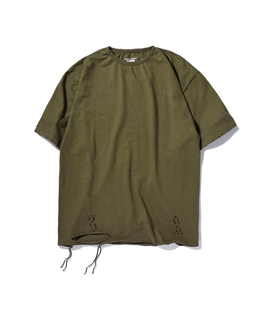 Minimal Project Grunge Short Sleeve T-Shirt (Khaki) Mst134