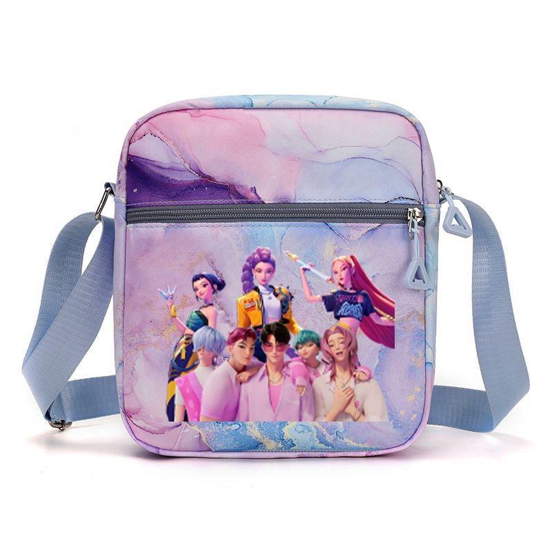 New Korean Kpop Demon Hunter Girl Group surrounding printed shoulder bag messenger bag student bag cute large capacity