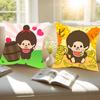 Cartoon M-MonchhichiS Pillow Case Removable Washable Cushion Cover – All-Season Soft Linen